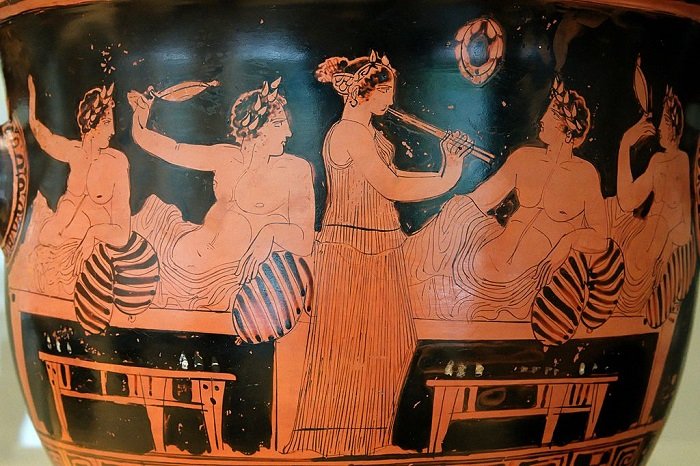 ancient greeks eat symposium