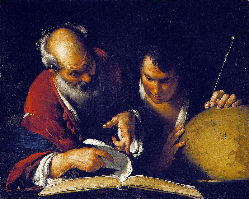 "Eratosthenes teaching in Alexandria"