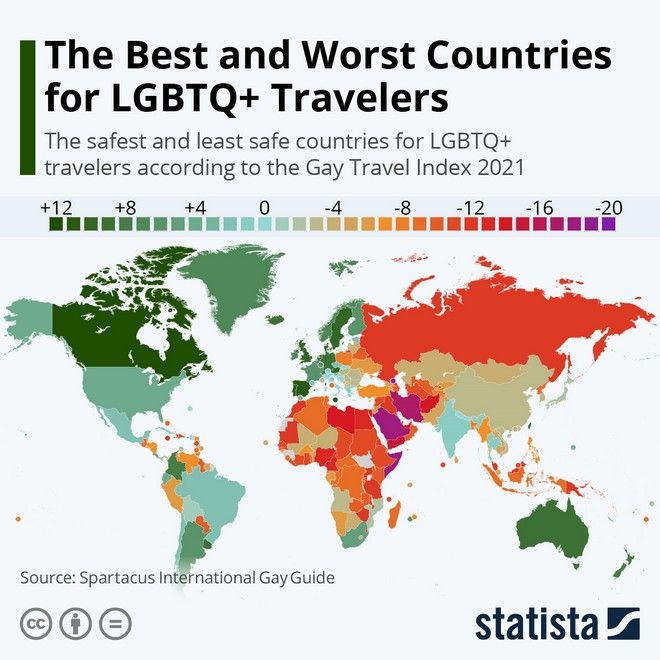 Οι καλύτερες και οι χειρότερες χώρες για ταξιδιώτες ΛΟΑΤΚΙ+ - Σε ποια θέση είναι η Ελλάδα
