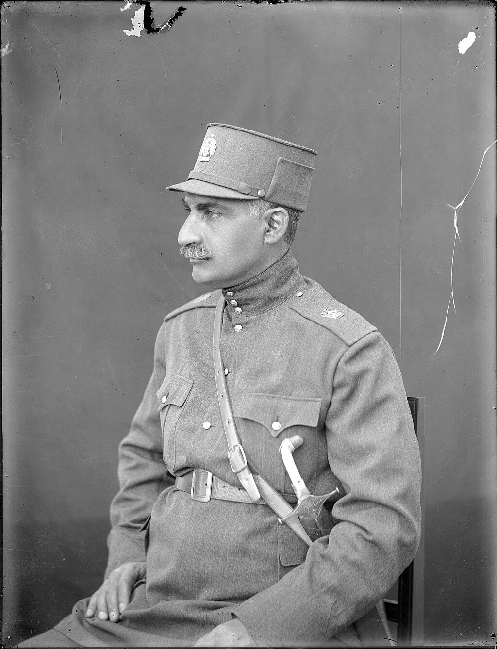 Reza Shah Pahlavi as Minister of War. 